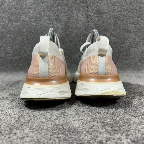 Nike React Infinity FlyKnit CD4372-103 Woman's Size 9.5 White Running Shoes Used - Picture 8 of 13